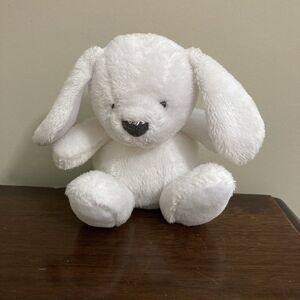 Carters Just One You Plush White Puppy Dog Rabbit Baby Toy 63204 6 inches